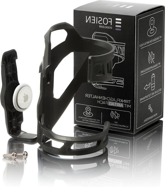 Silent Track Cage AirTag drankhouder voor fiets - zijdelingse verwijdering - diefstalbeveiliging met schroeven. van Silent Track