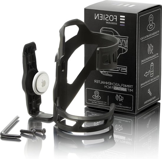 Silent Track Cage AirTag drankhouder zijdelingse verwijdering diefstalbeveiliging veiligheidsschroeven- fiets accessoire van Silent Track