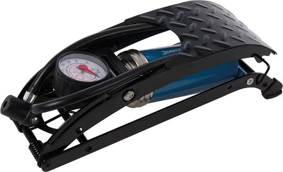 Silverline Voetpomp met manometer - enkele cilinder - maximaal 7 bar - 280 cm³