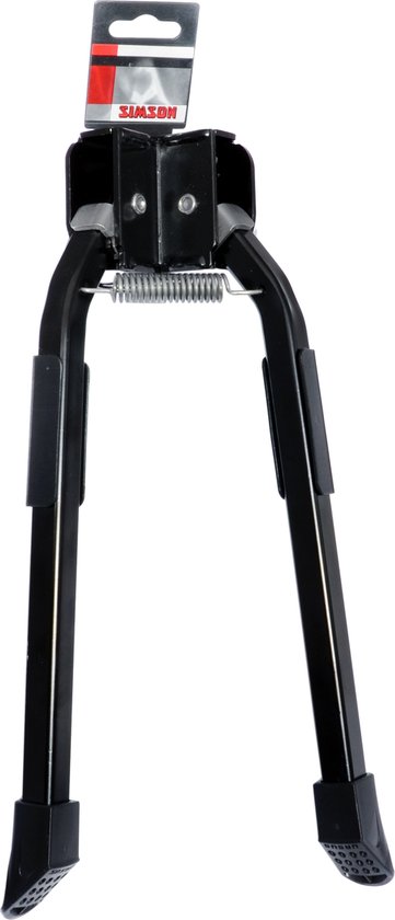 Simson Dubbele fietsstandaard - robuust staal - geschikt voor e-bikes en mamafietsen - 26-28 inch - zwart van Simson