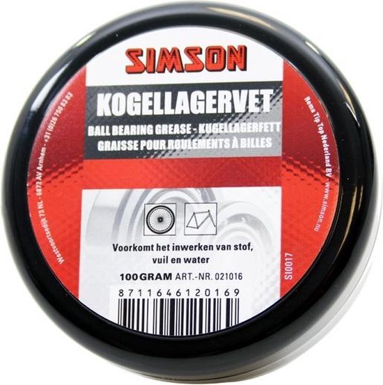 Simson Kogellagervet - Bescherming & Waterafstotend - 100 gram