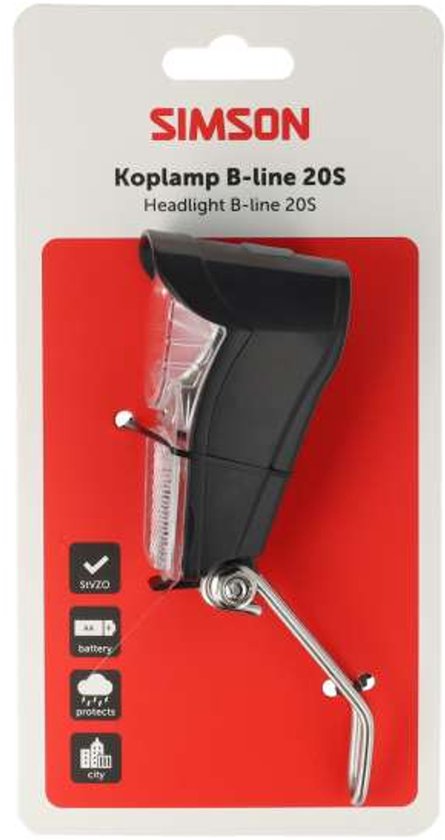 Simson koplamp Aurora B-line 20S - Batterij