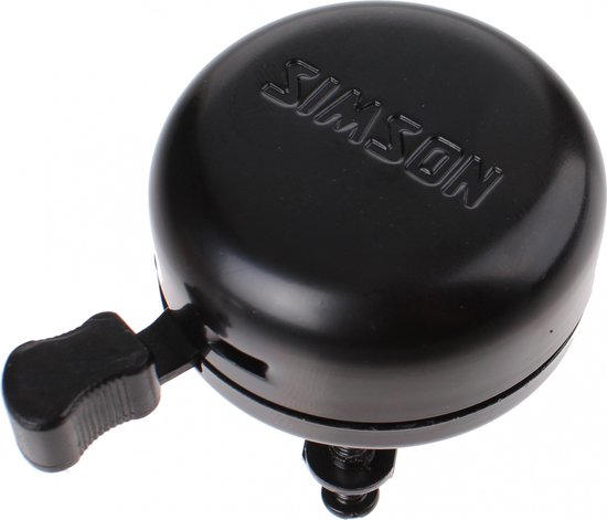 Simson Traditionele fietsbel - zwart staal - tijdloos ontwerp - heldere klank van Merkloos