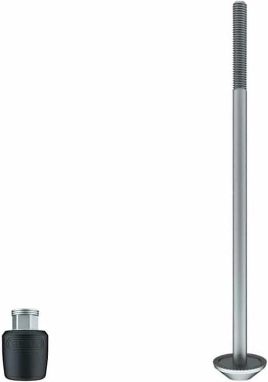Single Bike Lock zwart - nutfix QR slot met sleutel van ABUS