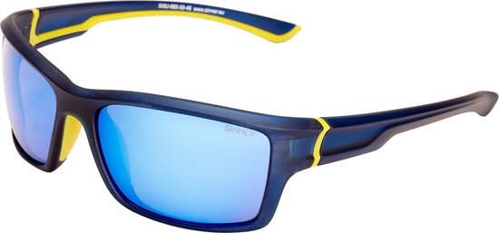 SINNER Cayo - Sportbril/ Zonnebril - Blauw/ Wit - Unisex - BIO-based frame - One size van Merkloos