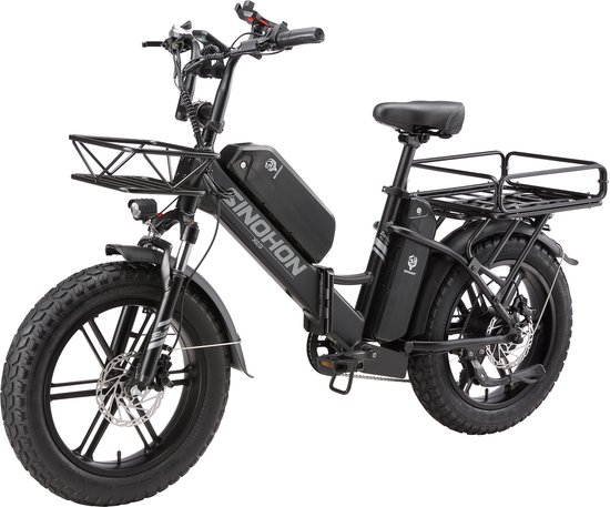 SINOHON Delivery Pro Max Elektrische Fiets – Dubbele Accu, Krachtige Motor, 48V 18Ah 120km Bereik – Voor Bezorgers & Stadsritten