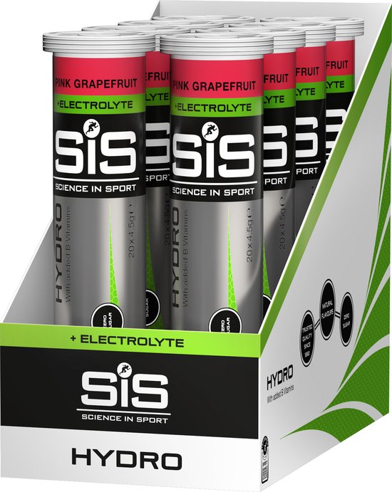 SIS GO Hydro Tablet (8x20Tabs) Pink Grapefruit - Energie & Uithoudingsvermogen - Elektrolyten