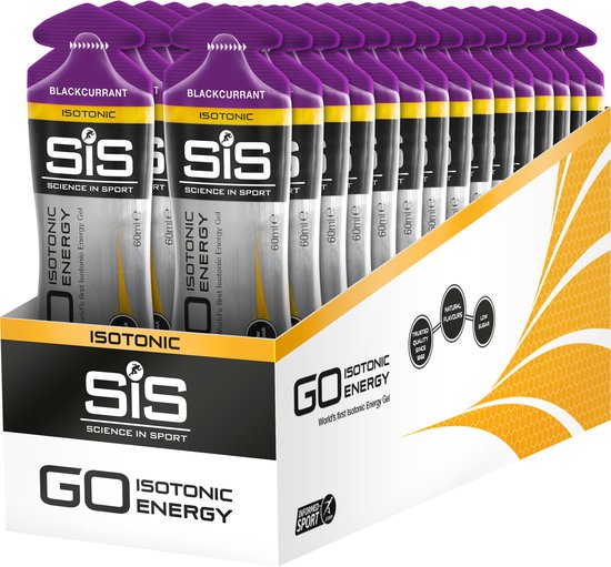 SIS GO Isotonic Energy Gels (30x60ml) Blackcurrant - Energie & Uithoudingsvermogen - Energie Gels