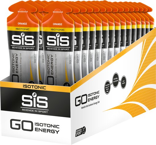 SIS GO Isotonic Energy Gels (30x60ml) Orange - Energie & Uithoudingsvermogen - Energie Gels