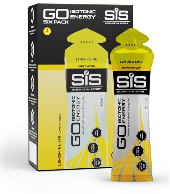 SIS GO Isotonic Energy Gels (6x60ml) Lemon & Lime - Energie & Uithoudingsvermogen - Energie Gels