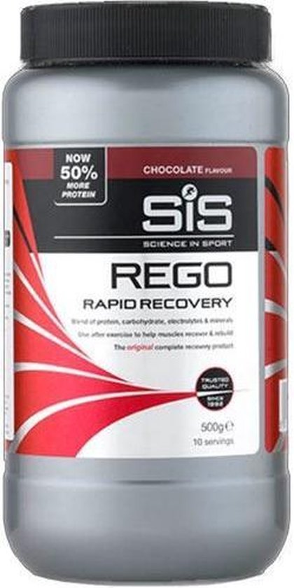 SIS - REGO Rapid Recovery Drink poeder, Post Workout proteine poeder - 20g proteine per serving - Chocolade smaak - 500 gram