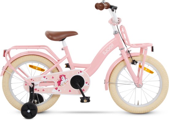 SJOEF Classic Meisjesfiets 16 inch - Roze van SJOEF