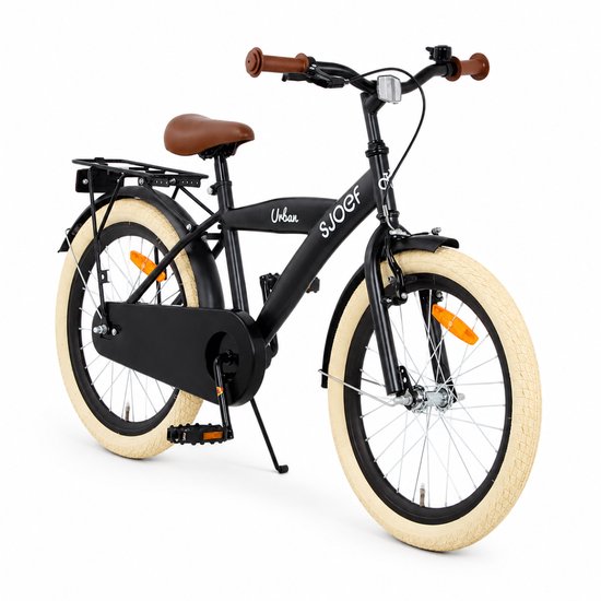 SJOEF Urban Jongensfiets 20 inch - Mat Zwart
