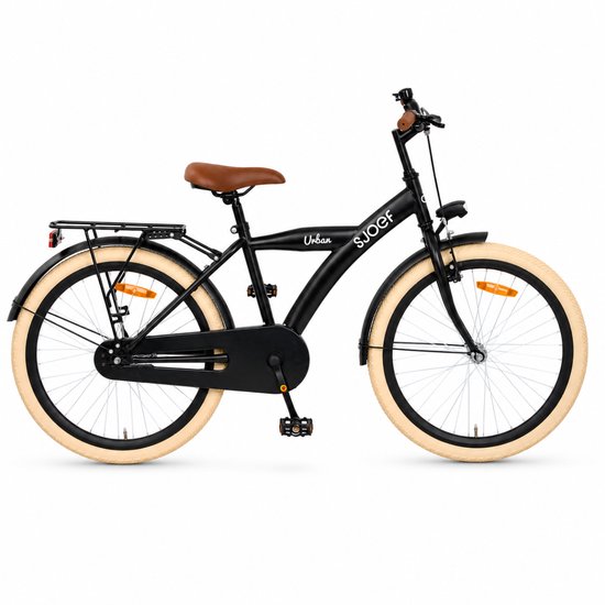 SJOEF Urban Jongensfiets 24 inch - Mat Zwart van SJOEF