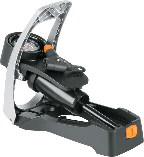 SKS Airstep voetpomp met manometer - 7 Bar - Zwart van SKS