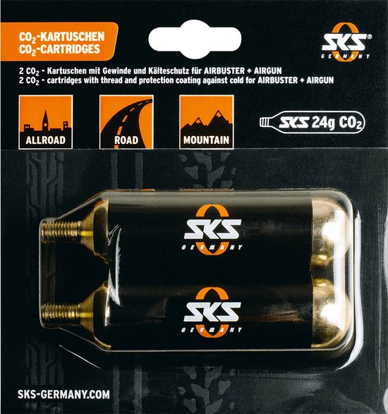 SKS co2 patroon airgun 24 gram 2 stuks van SKS