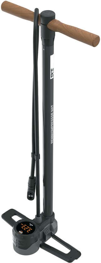 SKS Rennkompressor NXT Digi Vloerpomp Staal Incl. Manometer