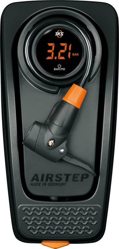 Sks Voetpomp Airstep Digi Manometer 7 Bar Aluminium Zwart van SKS