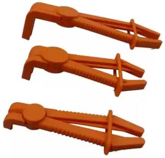 Slang Afklem Tangen gebogen 3-delig van Merkloos