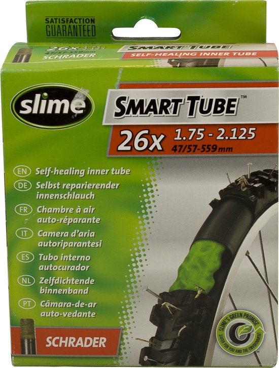 Slime - Binnenband Fiets - Auto Ventiel - 26 x 1.75 - 2.125