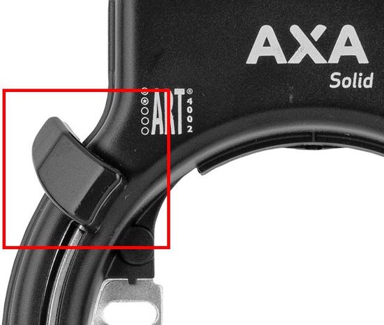 Slotknop Axa Solid - zwart van SLO