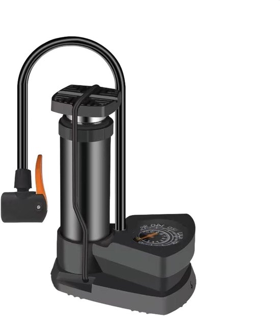 Small Bicycle Pump,Foot Bikes Tire Pump Floor Pump - High Pressure Floor Pump Multifunctional Portable Air Pump with Pressure Gauge for Sports Balls, Car Tyres