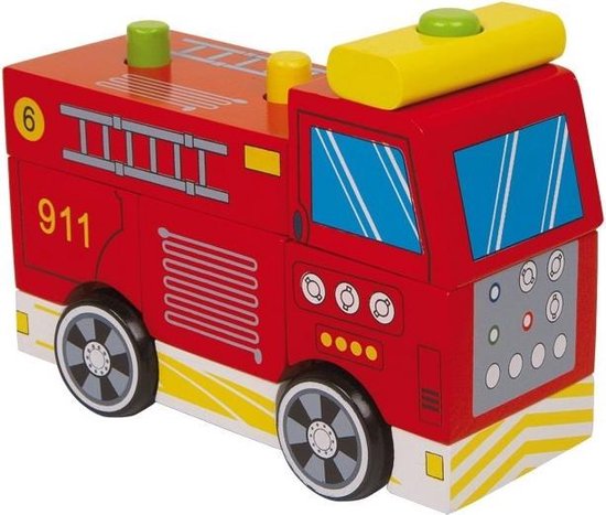 Small foot 3d puzzel brandweer- vrachtauto van Small Foot