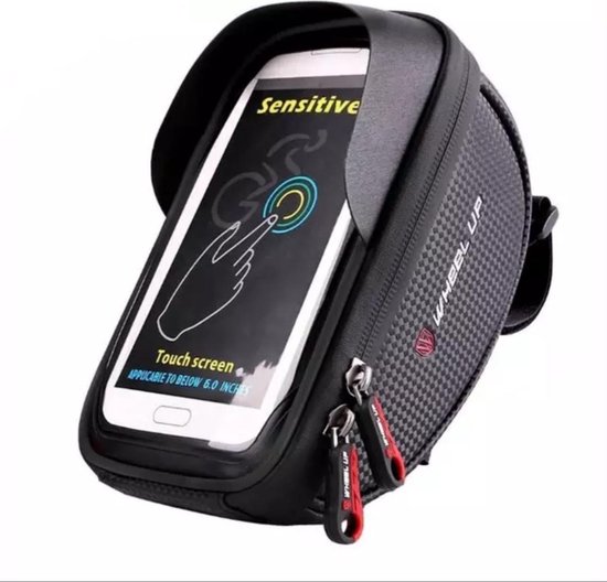 Smartphone fiets stuurtas|telefoonhouder|mobielhouder fiets|waterproof fietstasje|stuur fietstas| |6.0 inch van Smart.