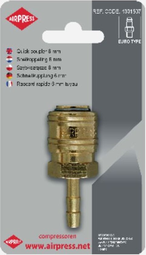 Snelkoppel. orion 8 mm slang 46853 van Hozelock