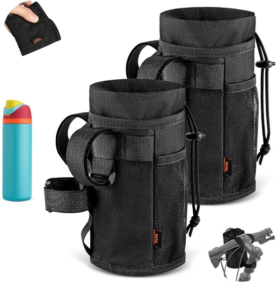 SnelShoppen - 2 Pack Fiets Drinkhouder 12-24oz, Zonder Schroeven, Handvat Drinkhouder, Flessenhouder, Waterfles Houder, Cadeau voor Fietsers
