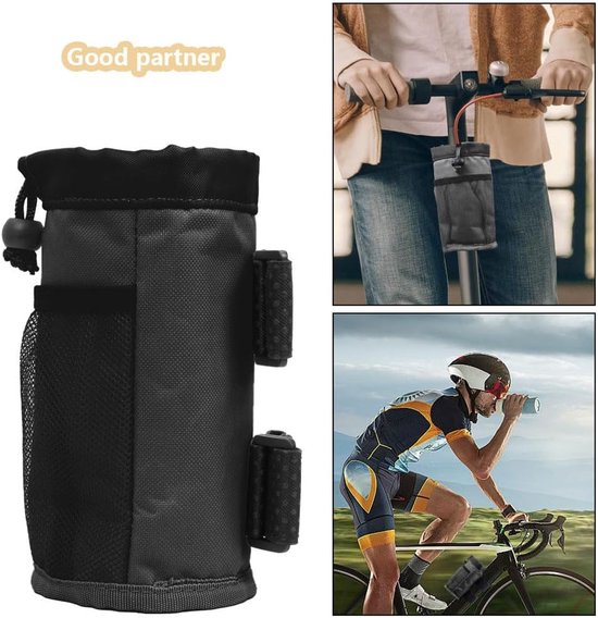 SnelShoppen - Fleshouder Fietsen Zonder Schroeven - Universele Fleshouder voor Mountainbike, Vouwfiets, Kinderwagen, Motor, Rolstoel en Scooter - Mult