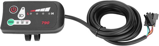 SnelShoppen - LED Display voor Elektrische Fiets 24V, Waterdicht LED Display Paneel, KT Controller Geschikt, 790, Handvat 22.2 mm