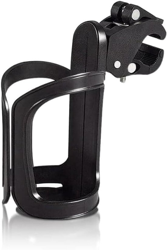 SnelShoppen - Universele Flessenhouder Fiets, Pushchair, Scooter - 360° Draaibare Cup Holder, Tool-vrije Montage, Voor MTB, E-Bike, Kinderwagens, Bugg