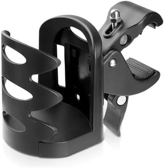 SnelShoppen - Verstelbare Bekerhouder voor Buggy, Kinderwagen, Fiets - Universele Fleshouder, Bidonhouder, Blikhouder - Handig voor Kinderen, Camping,