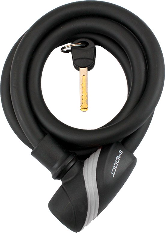 SOCKSTON Kabelslot Fietsslot met 2x Sleutel - 1,2 * 150 cm - Grijs van SOCKSTON