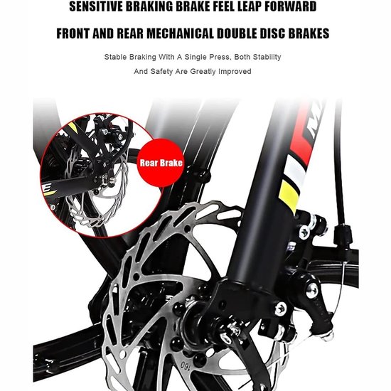 Solidchoice - 26 Inch Mountainbike met 24 Snelheden en Voorvering
