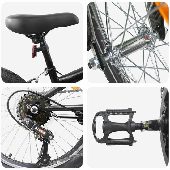 Solidchoice - Mountainbike 20 Inch met 6 Versnellingen voor Kinderen