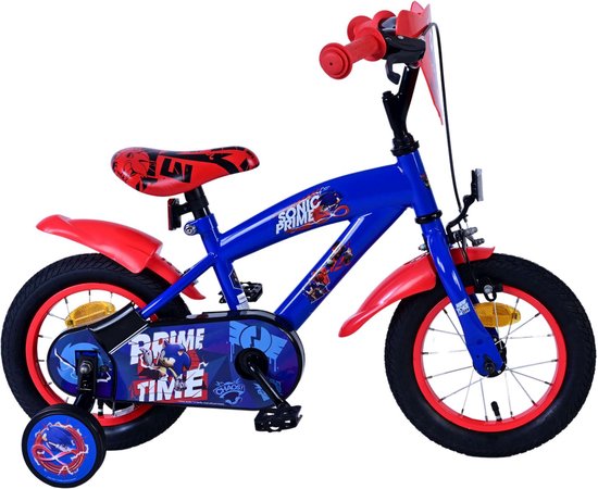 Sonic Prime Kinderfiets - Jongens - 12 inch - Blauw Rood van Sonic Prime