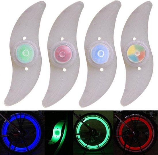Spaak wiel Led verlichting- Multi colour 2 stuks