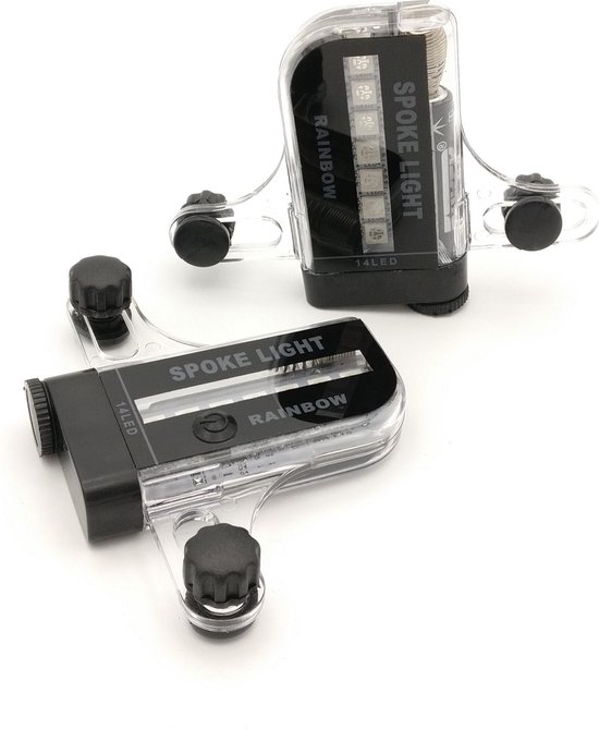 Spaakverlichting fiets – 14 LED lampjes – spaak licht – fietswiel verlichting – 30 patronen – Set van 2