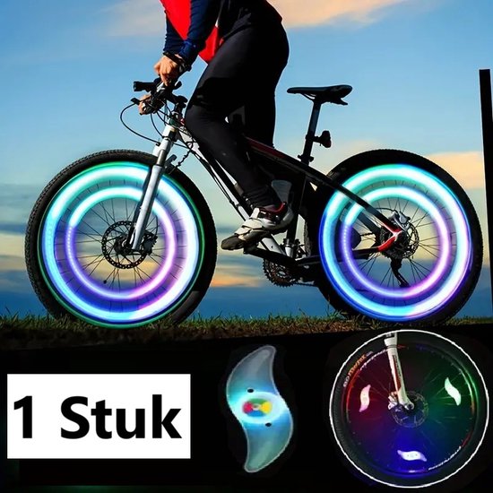 Spaakverlichting I Fietslicht Wiel I Fietswielverlichting I Fietslamp Wiel I LED Fietsverlichting I Multicolor I 1 Stuk