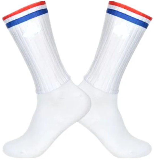 SPAAQ Aero Fietssokken - Ademend & Compressie – Unisex Maat 39–46 - Met Nederlandse Vlag