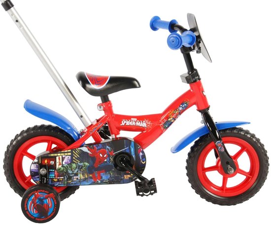 Spider-Man Kinderfiets - Jongens - 10 inch - Rood/Blauw