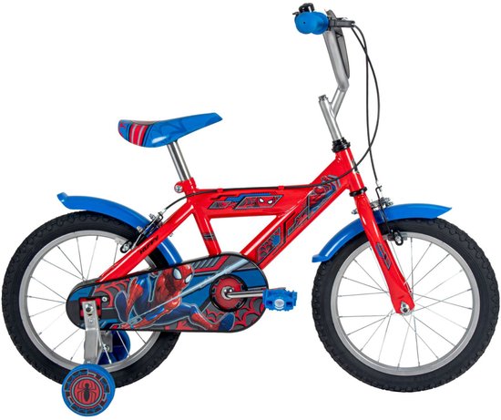 Spider-Man Kinderfiets - Jongens - 16 inch - Rood - Twee handremmen