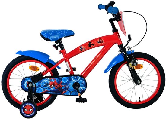 Spider-Man Kinderfiets - Jongens - 16 inch - Rood van Marvel