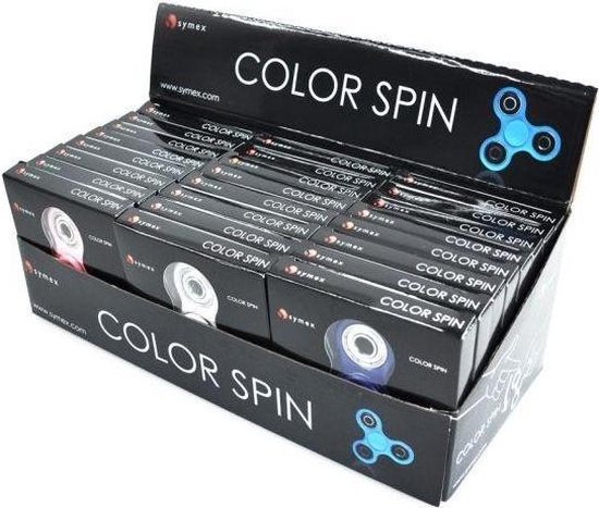 SPINNER - HAND FINGER - Display Color Spinner 24pces : P.Derive , ML van ML