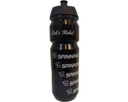 Spinning® Bidon Let's Ride Zwart van Spinning