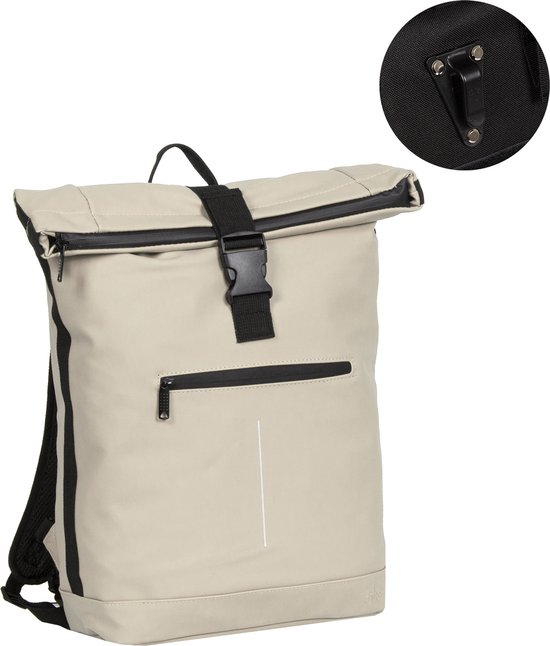 Splash  - Roll-Top Fietstas - Backpack - Waterafstotend - Large II - Rugtas - Rugzak - Beige van Splash