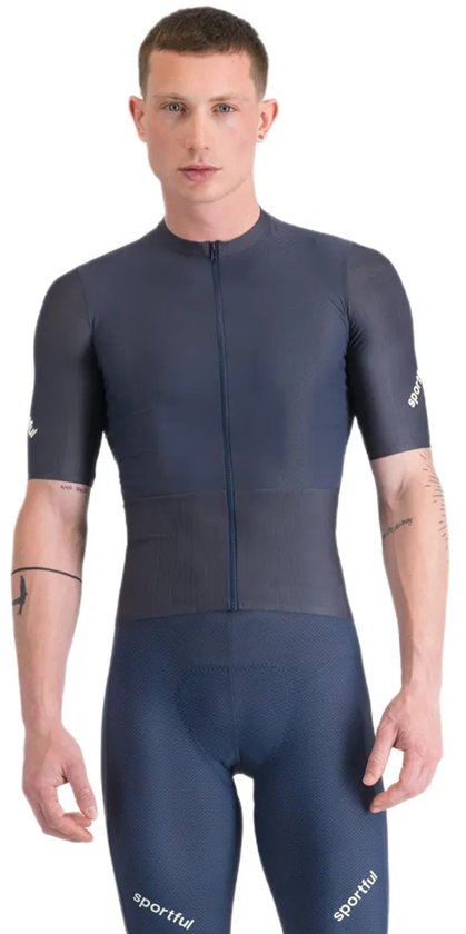 Sportful Hyperepic Korte Mouw Wielertrui Blauw XS Man