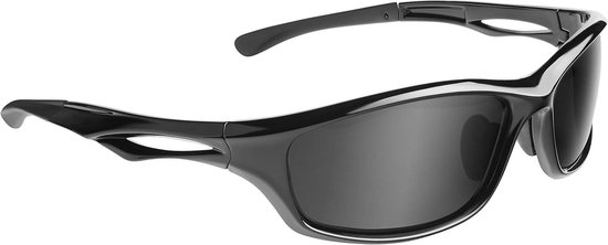 Sportzonnebril - Polariserende Bril - Outdoor Activiteiten - UV400 Bescherming - One Size - Zwart Smoke